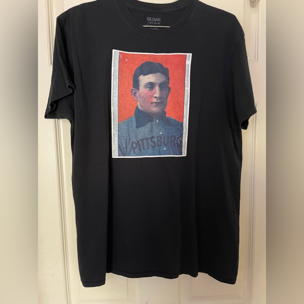 RARE VINTAGE Pittsburg baseball card print tee